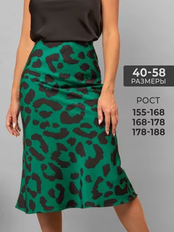 Летняя юбка атласная длинная 172355983 купить за 350 ₽ в интернет‑магазине Wildberries