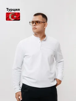 Футболка поло с длинным рукавом стойка воротник лонгслив 485679580 купить за 3 193 ₽ в интернет‑магазине Wildberries